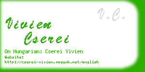 vivien cserei business card